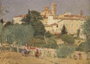 Joseph E.Southall In Tuscany oil painting artist